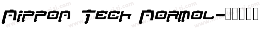 Nippon Tech Normal字体转换